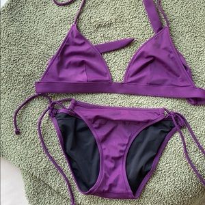 Purple triangle Victoria’s Secret swimsuit